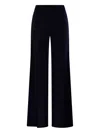 Max Mara Cashmere Wool Trousers In Blue