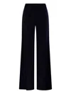 Max Mara Cashmere Wool Trousers In Blue