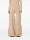 Max Mara Cashmere Wool Trousers In Sand