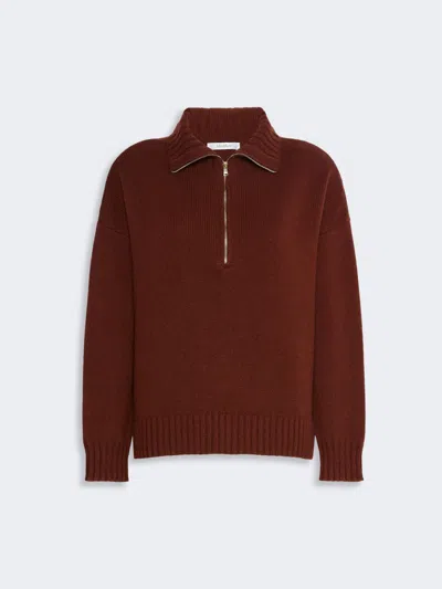 Max Mara Cashmere Yarn High-neck Sweater In Brown