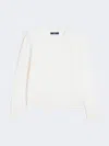 Max Mara Stretch Jersey Basic T-shirt In White