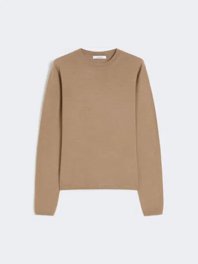 Max Mara Cashmere Yarn Sweater In Brown