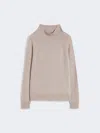 Max Mara Cashmere Yarn Turtleneck In Neutral