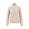 Max Mara Cashmere Yarn Turtleneck Sweater In Neutral
