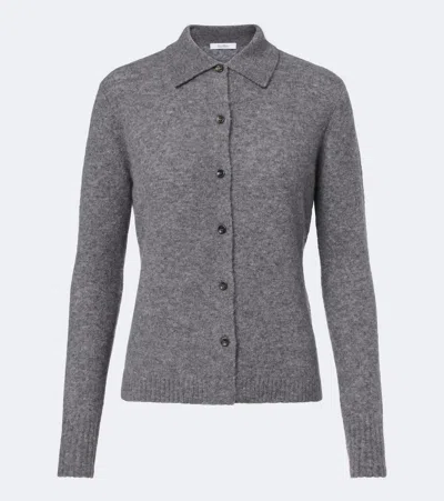 Max Mara Cashmere-blend Cardigan In Gray