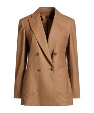 Max Mara Casual Blazer In Brown
