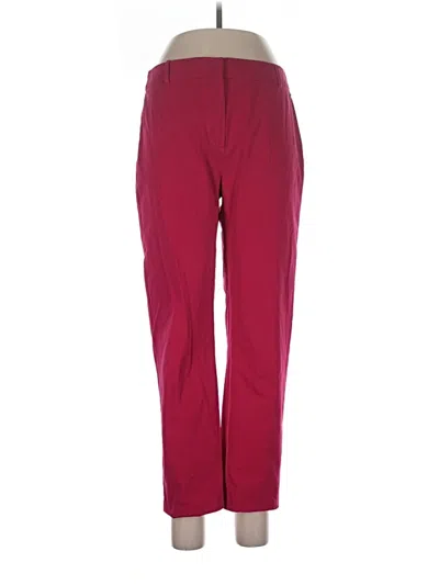 Pre-owned Max Mara Casual Pants In Burgundy