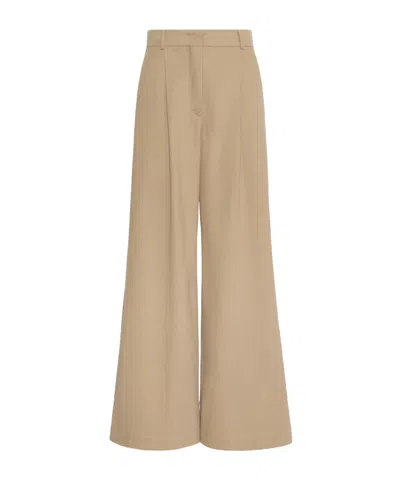 Max Mara Casual Pants With Belt Loops In Neutral