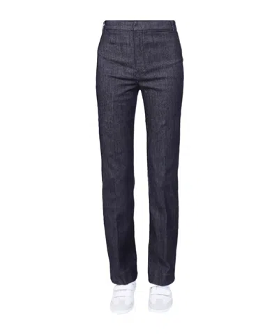 Max Mara Casual Pants With Belt Loops In Black