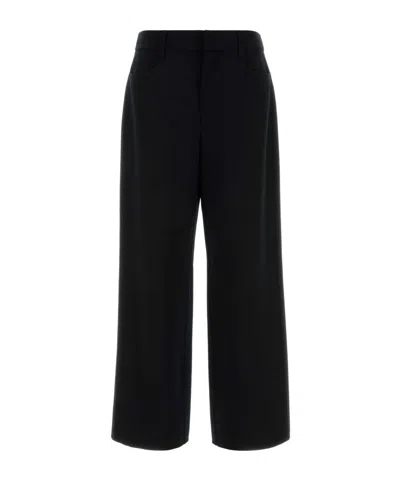 Max Mara Casual Pants With Belt Loops In Black