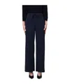 Max Mara Stretch-jersey Drawstring Trousers In Blue