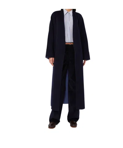 Max Mara Casual Pants With Belt Loops In Blue