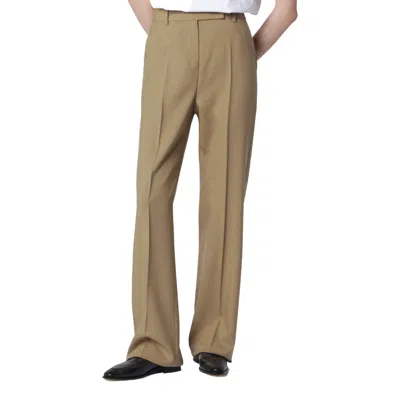 Max Mara Casual Pants With Belt Loops In Brown