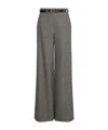 Max Mara Casual Pants With Belt Loops In Gray