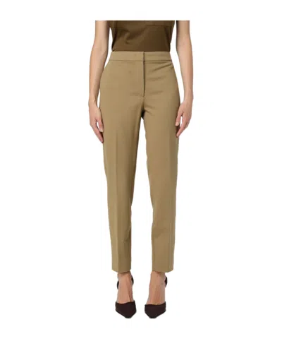 Max Mara Casual Pants With Side Pockets In Neutral