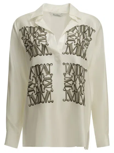 Max Mara Casual Silk Shirt In Multi