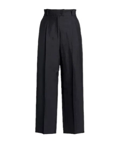 Max Mara Casual Straight-leg Pants In Black