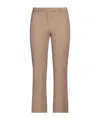 Max Mara Simple Bootcut Pants In Nude