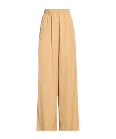 Max Mara Casual Wide-leg Trousers In Brown