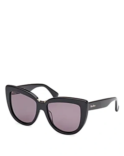 Max Mara Cat Eye Acetate Sunglasses, 55mm In Black