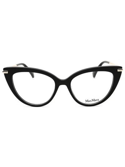 Max Mara Cat Eye Designer Eyeglasses For Women In Black