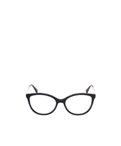 Max Mara Cat-eye Frame Glasses In Black
