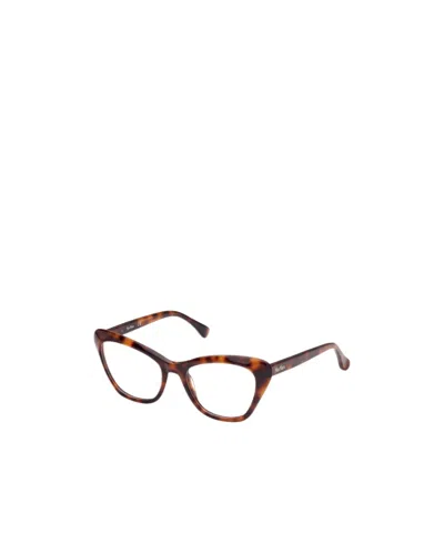 Max Mara Cat-eye Frame Glasses In Brown