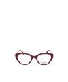 Max Mara Cat-eye Frame Glasses In Burgundy