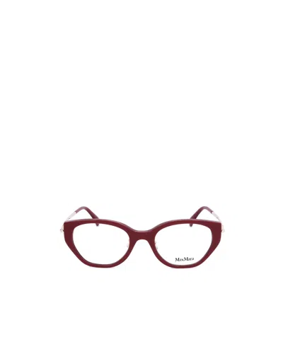 Max Mara Cat-eye Frame Glasses In Burgundy