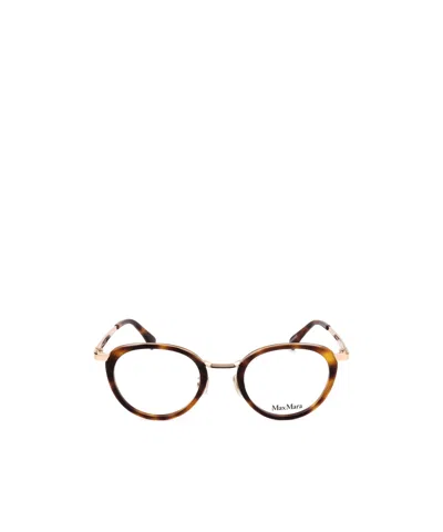 Max Mara Cat-eye Frame Glasses In Brown