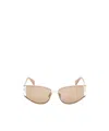 Max Mara Menton 58mm Cat Eye Sunglasses In Gold