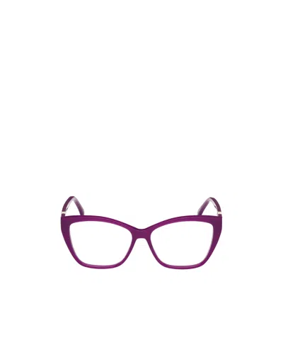 Max Mara Cat-eye Glasses In Purple