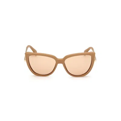 Max Mara Cat-eye Sunglasses In Camel