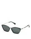 Max Mara Cat Eye Sunglasses, 54mm In Green