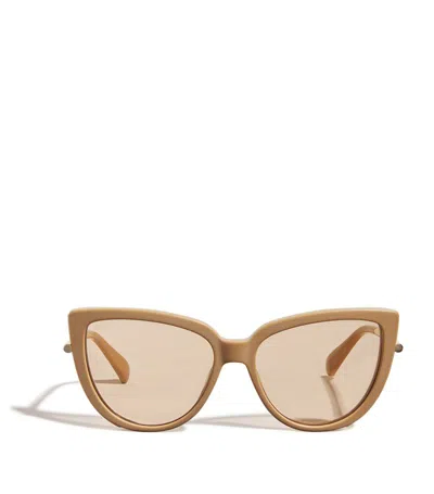 Max Mara Cat-eye Sunglasses In Camel