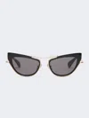 Max Mara Full Frame Sunglasses In Black