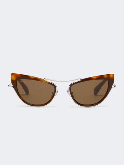 Max Mara Cat-eye Sunglasses In Brown