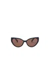 Max Mara Black Women Sunglasses In Brown