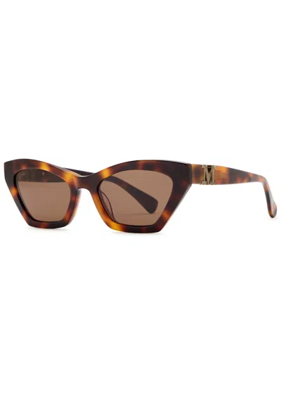 Max Mara Cat-eye Sunglasses In Brown