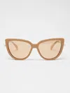 Max Mara Cat-eye Sunglasses In Camel