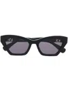 Max Mara Cat-eye Sunglasses In Schwarz