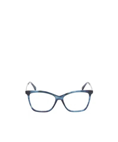 Max Mara Cat-eye Glasses In Blue Striped