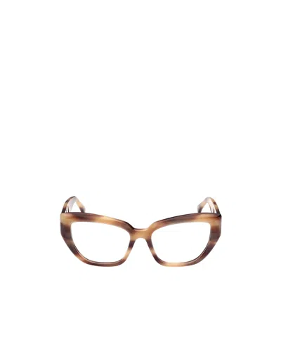 Max Mara Cat-eye Glasses In Brown