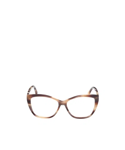 Max Mara Cat-eye Glasses In Brown