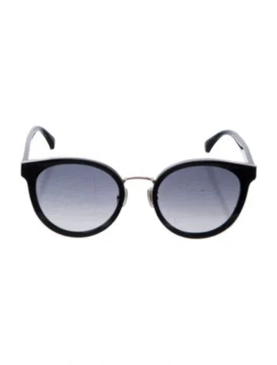 Pre-owned Max Mara Cat-eye Gradient Sunglasses In Black