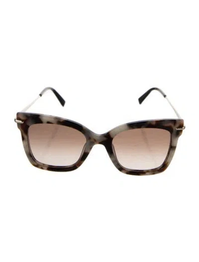 Pre-owned Max Mara Cat-eye Gradient Sunglasses In Brown