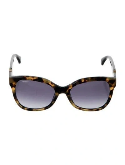 Pre-owned Max Mara Cat-eye Gradient Sunglasses In Brown