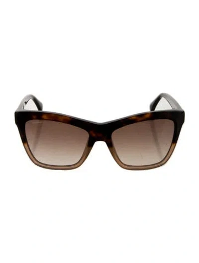Pre-owned Max Mara Cat-eye Gradient Sunglasses In Multicolor
