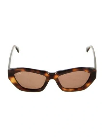 Pre-owned Max Mara Cat-eye Tinted Sunglasses In Brown