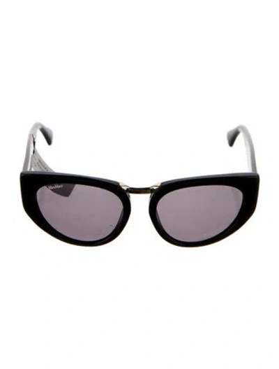 Pre-owned Max Mara Cat-eye Tinted Sunglasses W/ Tags In Black